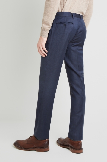 Moss 1851 Tailored Fit Indigo Semi Plain Trouser