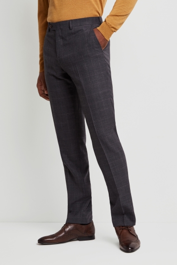 Ted Baker Performance Tailored Fit Grey Check Trousers