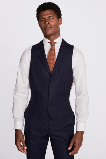 Tailored Fit Blue Waistcoat