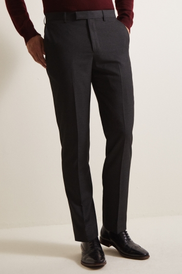 Moss 1851 Tailored Fit Charcoal Trousers