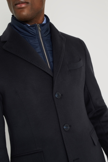 Savoy Taylors Guild Tailored Fit Navy with Nylon Insert Coat