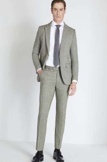 Slim Fit Sage Tweed Suit