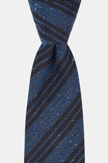 Savoy Taylors Guild Blue Tri-Stripe Italian Tie