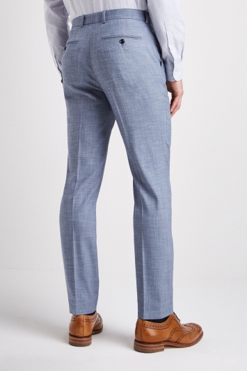 French Connection Slim Fit Light Blue Trousers