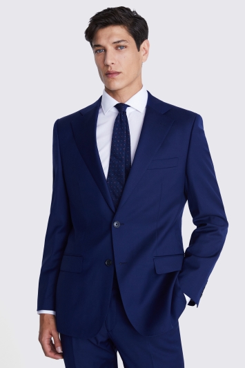 Tailored Fit Navy Twill Suit Jacket
