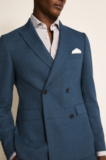 moss bros dkny blue suit