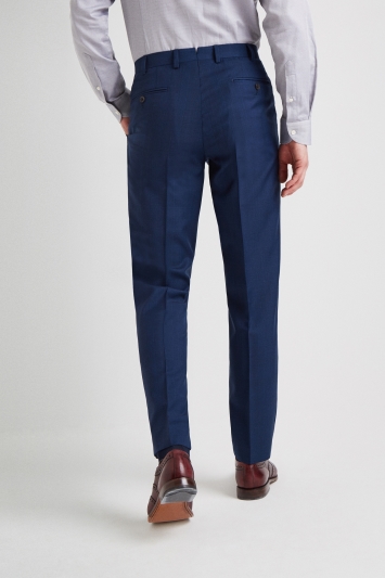 Ermenegildo Zegna Cloth Tailored Fit Blue Check Trouser