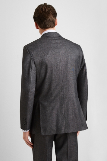 Moss Esq. Regular Fit Grey Textured Jacket 