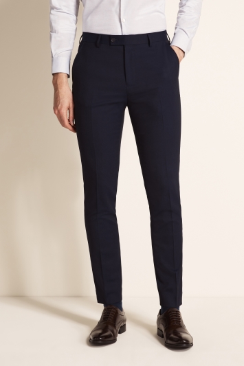 Ted Baker Slim Fit Navy Twill Trousers