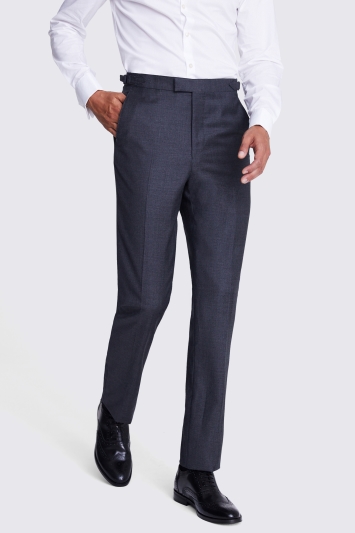 Tailored Fit Grey Trousers 