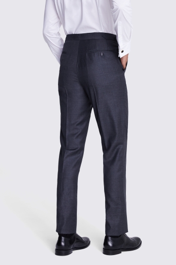 Tailored Fit Grey Trousers 