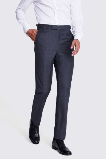 Tailored Fit Grey Sharkskin Suit