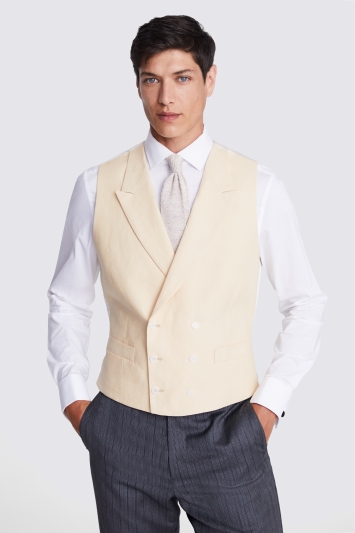 TOPG Mens Double Breasted Business Slim Fit Suit Vest Waistcoat Wedding Party Vest