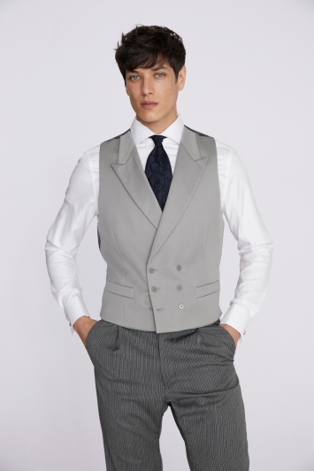 Tailored Fit Grey Waistcoat