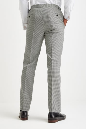 Tailored Fit Houndstooth Trousers