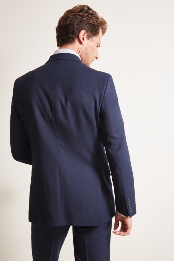 Moss 1851 Tailored Fit Blue Twill Jacket