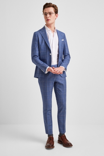 blue windowpane jacket