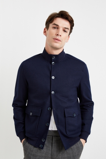 Moss 1851 Tailored Fit Navy Blouson