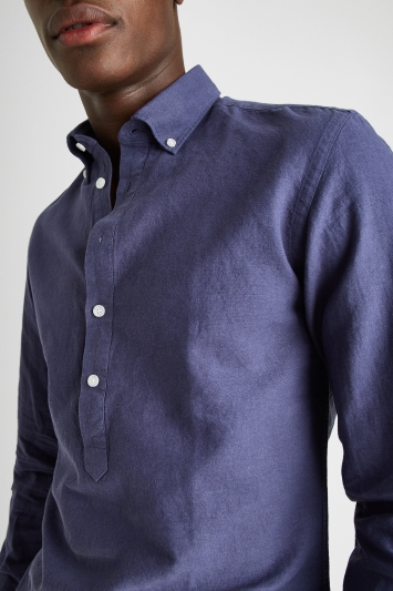 long sleeve popover shirt