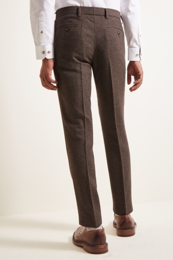Herringbone Mens Suits Trousers Tweed Adjustable Pants Thick Vintage Wool 28-44 