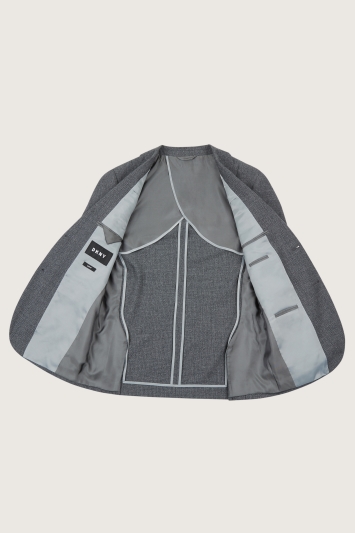 DKNY Slim Fit Grey Texture Jacket 