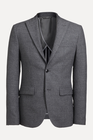 DKNY Slim Fit Grey Texture Jacket 
