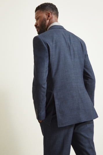 Tailored Fit Navy Puppytooth Jacket