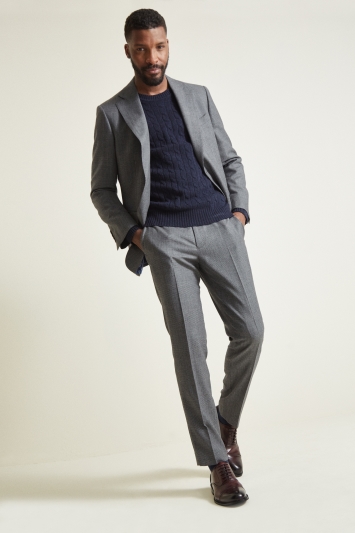 Moss 1851 Tailored Fit Grey Check Waistcoat