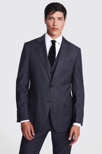 Tailored Fit Charcoal Texture Jacket