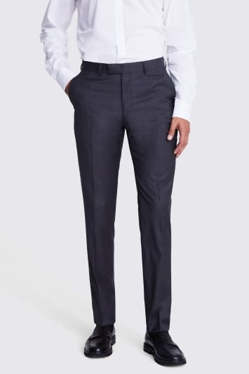Italian Tailored Fit Charcoal Trousers