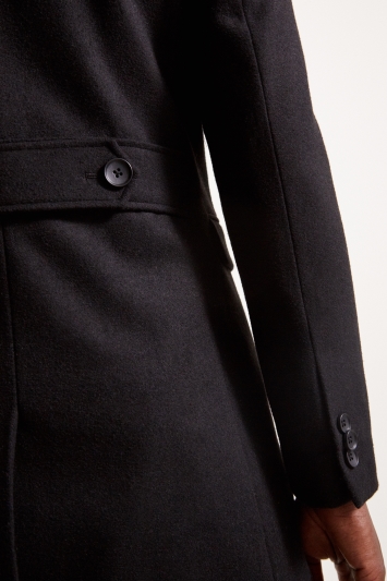 black slim overcoat