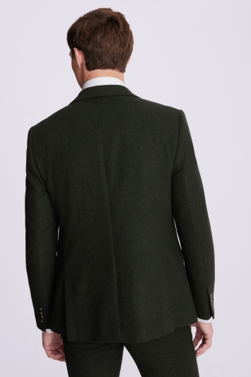 Slim Fit Khaki Donegal Tweed Jacket