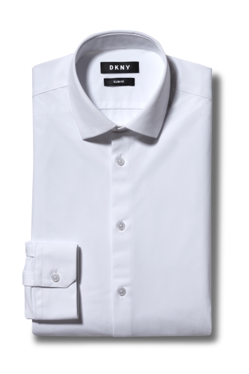dkny slim fit stretch shirt