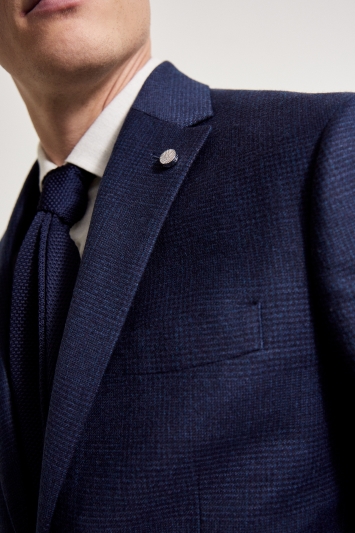 ted baker tailored fit blue check suit