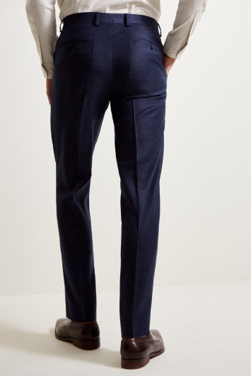 Ted Baker Tailored Fit Oversized Blue Check Pants