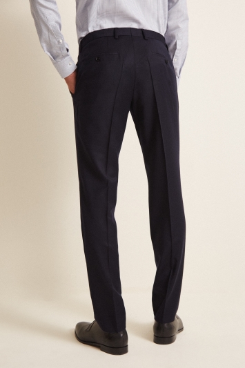 Slim Fit Ink Flannel Trousers
