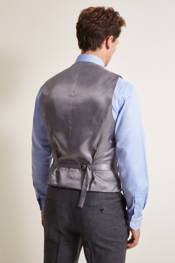 Performance Tailored Fit Grey Milled Waistcoat