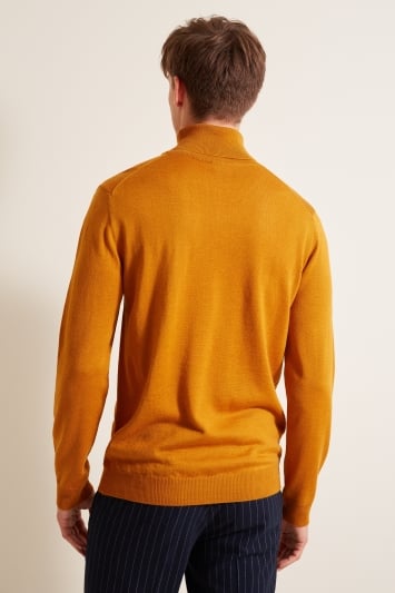 Mustard polo neck jumper Clearance