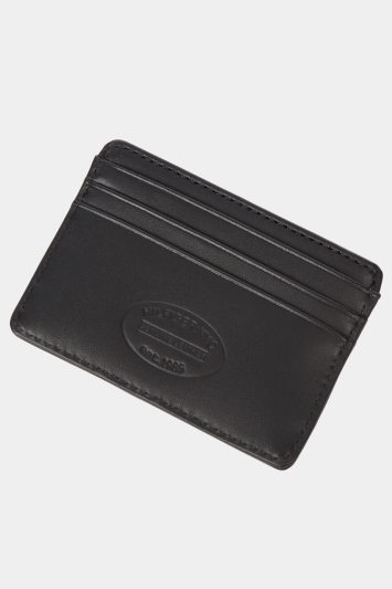 tommy hilfiger eton leather cardholder in black
