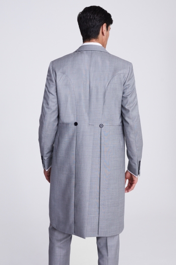Tailored Fit Grey Texture Morning Coat