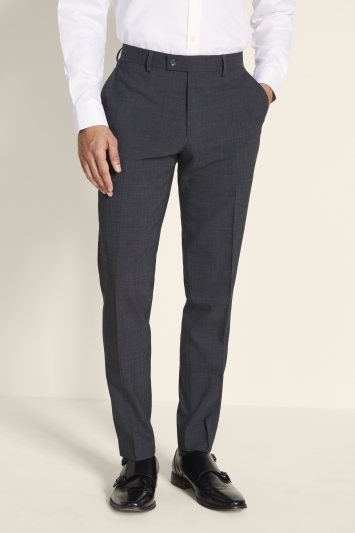 Tailored Fit Grey Pindot Eco Trousers