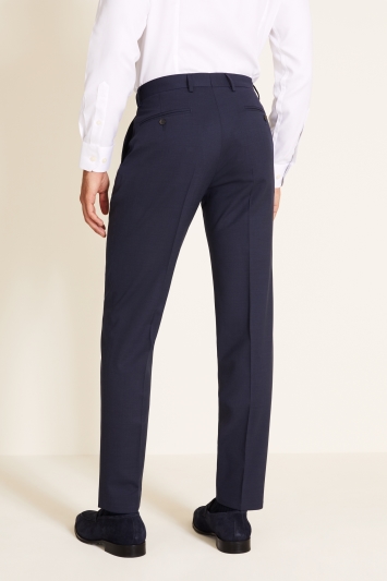 Tailored Fit Navy Pindot Eco Trousers