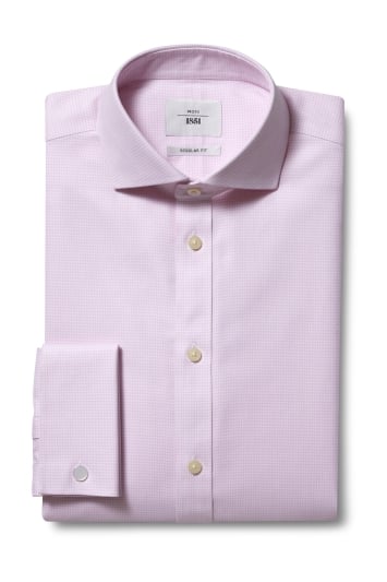 pink double cuff shirt