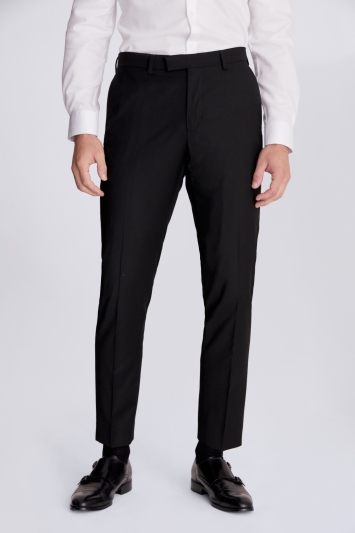 Moss Custom Made  Black Stretch Jacket In Black