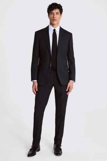 Tailored Fit Charcoal Stretch Jacket