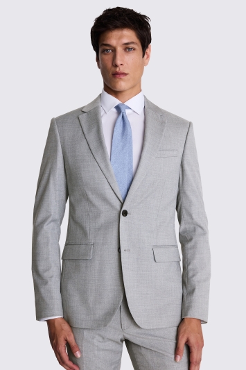 Moss Custom Made  Grey Stretch Suit In Grey