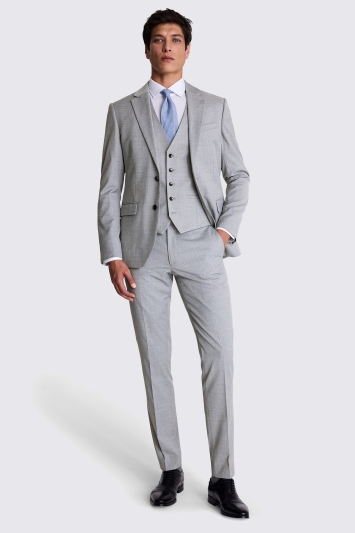 Moss Custom Made  Grey Stretch Suit In Grey