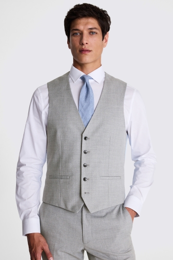 Moss Custom Made  Grey Stretch Suit In Grey