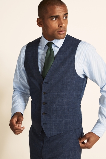 navy blue shirt with vest