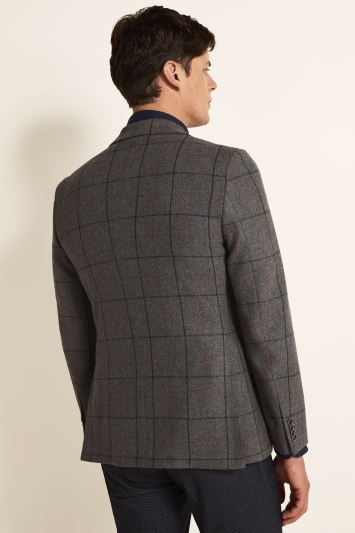 moss 1851 grey windowpane tweed jacket
